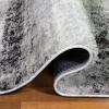 Leick Home 594614 Zielle Soft Shag Painterly Modern Rug Gray Living Room Bedroom Area Rug Rectangle 7’10” x 10′