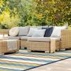 Leick Home 595025 Blithe Colorful Line Indoor Outdoor Area Rug Rectangle 4’x6′