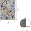 Leick Home 595249 Song Floral Indoor Outdoor Area Rug Rectangle 3’x5′