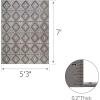 Leick Home 595470 Cirrido Southwestern Indoor Outdoor Area Rug Rectangle 5’3″x7′