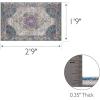Leick Home 596072 Oryn Runner Vintage Multicolor Medallion Boho Chic Living Room Bedroom Area Rug Runner 2’2″ x 7’7″(1’10” x 2’9″ (Rectangular))