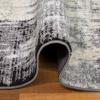 Leick Home 596387 Allerick Vintage Monochromatic Abstract Gray Living Room Bedroom Dining Room Area Rug Rectangle 5’3″ x 7’7″
