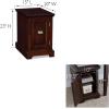 Leick Home 81401 Cabinet Side Table/Printer Stand, Chocolate Cherry