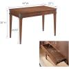 Leick Home 83430 Corner Computer/Writing Desk with Center Keyboard Drawer and Shelf, Black Oak(Aged Barrel/Gunmetal)