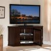 Leick Home 86285 One Door Corner TV Stand for 50″ TV’s, Chocolate Cherry