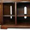Leick Home 87385 Westwood Three Door Corner TV Stand For 50″ TV’s, Brown Cherry