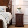 Leick Home 87401 Cabinet Side Table Printer Stand, Westwood Cherry