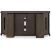 Leick Home 89585 Hunt Club Two Door Rustic Oak Corner TV Stand with Open Component Storage for 60″ TV’s, Burnished Laurel Oak