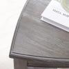 Leick Home 9009-GR Shield Side Table, Rustic Gray, 21 in x 21 in x 27 in