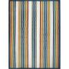 Leick Home 595132 Blithe Colorful Line Indoor Outdoor Area Rug Rectangle 6’7″x9’6″