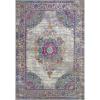 Leick Home 596130 Oryn Vintage Multicolor Medallion Boho Chic Faded Living Room Bedroom Area Rug Rectangle 7’10” x 10′(Fuchsia/Tan)