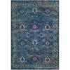 Leick Home 596320 Laraline Vintage Turkish Medallion Collage Faded Turquoise Living Room Bedroom Area Rug Rectangle 5’3″ x 7’7″