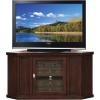 Leick Home 86285 One Door Corner TV Stand for 50″ TV’s, Chocolate Cherry