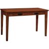 Leick Home Cottage White Turned leg Laptop Desk with Center Drawer, White(Mission Oak)