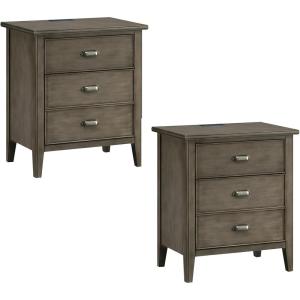 Leick Home 10506-BK Laurent Chairside Table with Drawer and Display Shelf, Black(Smoke Gray)