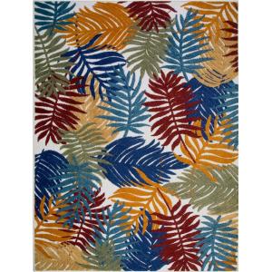 Leick Home 595199 Talipot Palm Indoor Outdoor Area Rug Rectangle 5’3″x7′