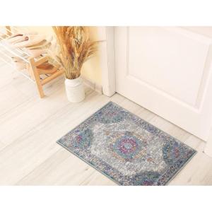 Leick Home 596072 Oryn Runner Vintage Multicolor Medallion Boho Chic Living Room Bedroom Area Rug Runner 2’2″ x 7’7″(1’10” x 2’9″ (Rectangular))